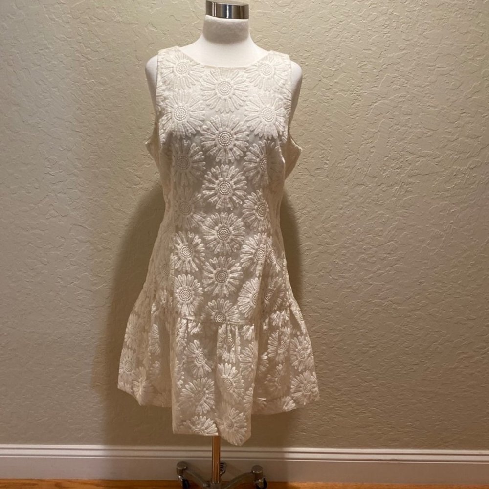 NWOT Banana Republic embroidered dress 14